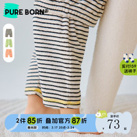 博睿恩男女宝宝大屁屁裤24年新款春秋季婴幼儿大PP裤九分裤休闲百搭裤子