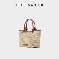 CHARLES & KEITH CHARLES&KEITH24夏季新品CK2-30271346绳结编织菜篮子斜挎托特包