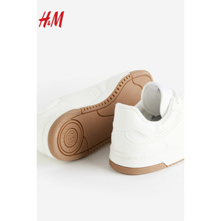 H&M女鞋2024年春季休闲户外风舒适潮流休闲鞋运动鞋1208966 白色 39