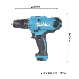 makita牧田 DF0300 插电式起子电钻电动螺丝刀手电钻 10mm（3/8