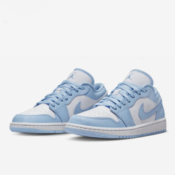 nike耐克airjordan正代系列airjordan1low女子篮球鞋dc0774141蓝白38