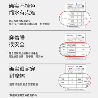 美标2024短袖纯棉睡衣套装男士春夏休闲简约格子全棉可外穿家居服 夜海蓝 XXL(180/100A)