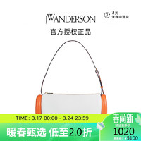 JWANDERSON JW ANDERSON2023春夏奢侈品女款皮质时尚拼色单肩包腋下包 米白色 O/S