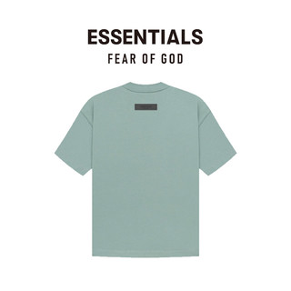 FEAR OF GOD ESSENTIALS 儿童款胶印LOGO系列棉质圆领短袖T恤 梧桐蓝 S