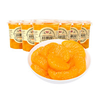 88VIP：fomdas 丰岛 鲜果捞黄桃橘子对开鲜水果塑杯罐头227g*6罐
