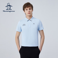 万星威(Munsingwear)高尔夫24春夏男士翻领Polo衫修身弹力短袖T恤 M791 LL