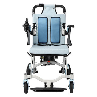 YADECARE 电动轮椅智能全自动老年人残疾人折叠轻便四轮代步车 【时尚蓝】20AH锂电池 带后控面板