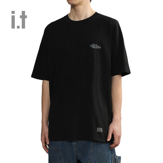 AFTERMATHSit 男装宽松短袖T恤2024春季休闲山系半袖00978XM BKA/黑色 XL