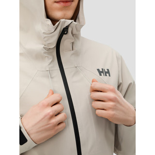 HELLY HANSEN, HH 海丽汉森24春户外商务风格防水防风高性能级冲锋衣-I 级 麻雀灰色-男 M