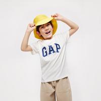 Gap 盖璞 男女童2024春季新款LOGO撞色纯棉圆领短袖T恤儿童