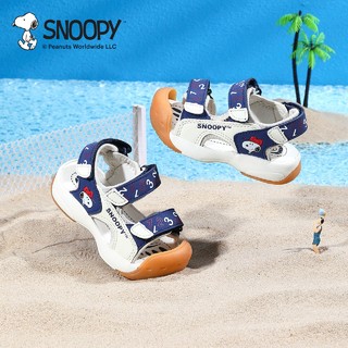 88VIP：SNOOPY 史努比 童鞋男童凉鞋2024夏新款宝宝包头鞋男童运动沙滩鞋软底鞋子