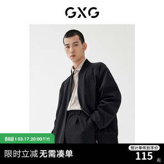 GXG 男装22年春季春日公园系列夹克外套 黑色