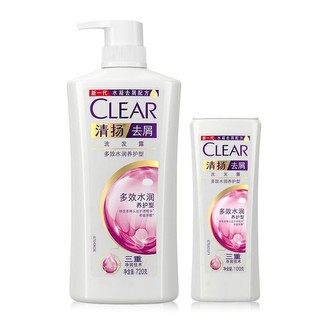 CLEAR 清扬 去屑洗发露 多效水润养护型 720g+100g