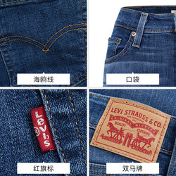 Levi's 李维斯 23秋季新款721高腰紧身女士牛仔裤通勤百搭显瘦提臀神裤 深蓝色 27/28 165-170 110-115斤 标准