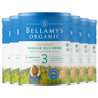 BELLAMY'S 贝拉米 澳洲进口贝拉米有机经典3段12月以上 900g * 6罐