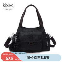 凯普林 kipling女轻便2024春时尚百搭手提包单肩包斜挎包旅行包|FELIX L U FELIX L U-豹纹波点浮雕印花