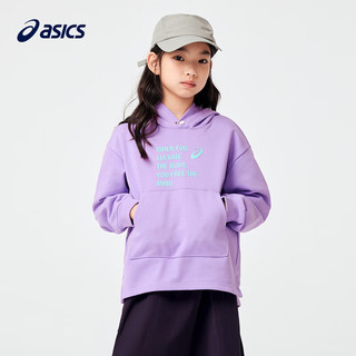 asics 亚瑟士童装2024春季男女儿童连帽卫衣运动休闲时尚帽衫 001黑色 140cm