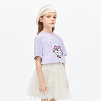 little MO&Co.5A抑菌 奇先生妙小姐IP little moco童装24春新款女童纯棉短袖T恤