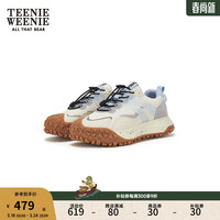 Teenie Weenie小熊2024年春季奥利奥阿甘鞋户外风运动休闲鞋女 蓝色 39