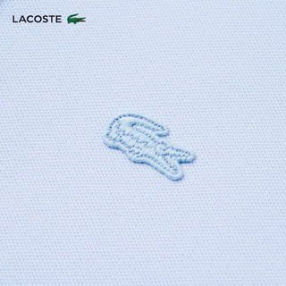 LACOSTE法国鳄鱼女装 2024春夏简约修身直筒连衣裙短袖polo裙|EF5473 J2G/婴儿蓝 38 /165