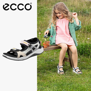 爱步（ECCO）童鞋夏 儿童拼接透气魔术贴凉鞋 全速710642 玫瑰粉71064251907 31码