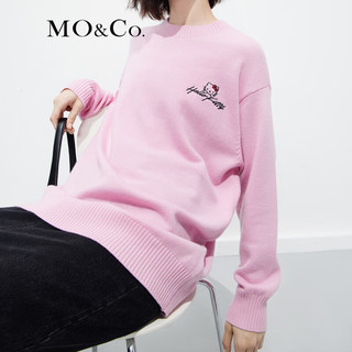 MO&Co.【福利】【美丽诺绵羊毛】Hello Kitty系列毛衣针织上衣 芭比粉色 L/170