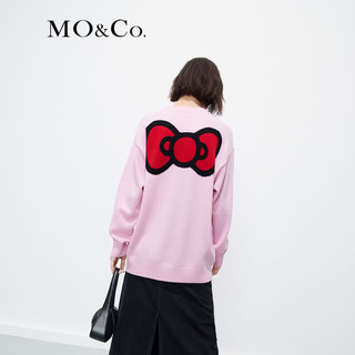 MO&Co.【福利】【美丽诺绵羊毛】Hello Kitty系列毛衣针织上衣 芭比粉色 L/170