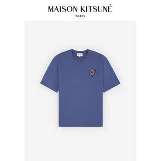 Maison Kitsune 男女同款 SS24春夏拼贴狐狸系列印花圆领T恤 P433【蓝色】 XS