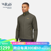 睿坡 Rab男士户外高山保暖运动透气骑行防风徒步轻量棉服 QIP-16 浅卡其 L