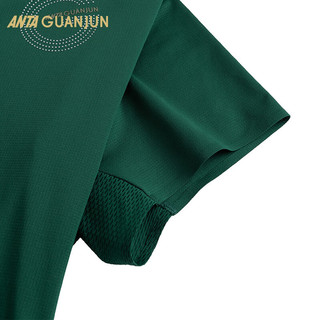 安踏（ANTA）冠军越野跑系列 CoolMax短袖T恤男款运动套头针织152420101 暖玉绿-2 XL(男180)