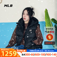 美职棒（MLB）男装女装 23冬季装时尚纽约洋基队防风保暖羽绒马甲外套 3ADVB0436-50BKS S