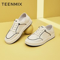 TEENMIX 天美意 百搭厚底小白鞋运动鞋女两穿板鞋休闲鞋新款BF501AM3