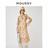 MOUSSY 2024春季浪漫南法度假花卉茶歇系连衣裙010HS730-0280