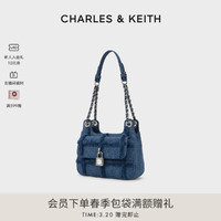 CHARLES & KEITH CHARLES&KEITH24春夏新款CK2-20671608-1时尚牛仔手提单肩腋下包