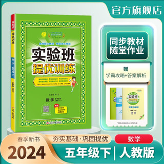 实验班提优训练 小学数学五年级下册 人教版RMJY 课时同步强化练习拔高特训 2024年春 24春五年级下册 实验班数学人教