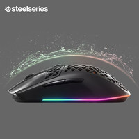 Steelseries 赛睿 Aerox3 无线版 2.4G蓝牙 多模无线鼠标 18000DPI RGB 黑色