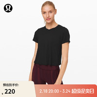 lululemon 丨Action Always 女士运动短袖 T 恤 LW3DD3S 黑色 8