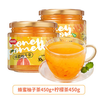 FUSIDO 福事多 蜂蜜柚子茶 柠檬茶 450g*2瓶