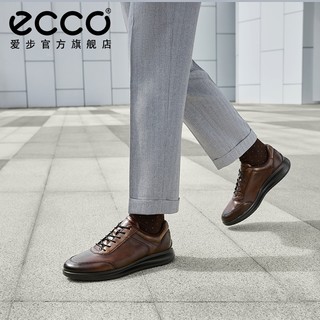 ecco 爱步 运动皮鞋男款 舒适头层牛皮休闲皮鞋商务男鞋 雅仕207124