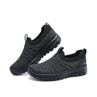 斯凯奇（Skechers）女子舒适一脚蹬100693 黑色/BLK 35 