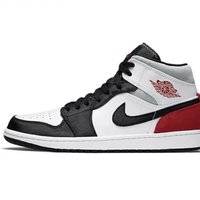 NIKE 耐克 图楠体育  Air Jordan 1 Mid 黑白红中帮篮球鞋852542-100