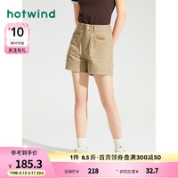热风（Hotwind）女2024年夏季新款女士前贴袋复古时尚休闲牛仔中裤子 16 