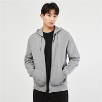 GIORDANO 佐丹奴 连帽卫衣男春季运动外套纯棉袋鼠兜拉链上衣男13072890