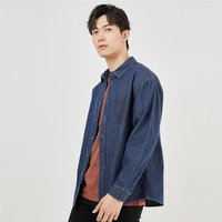 GIORDANO 佐丹奴 纯棉牛仔衬衫男款 4261733400168