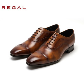 REGAL丽格商务正装英伦婚鞋系带男鞋牛津鞋11LR AS BR 40