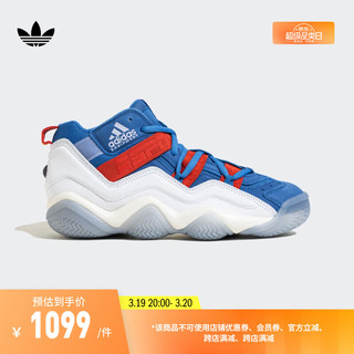 adidas TOP TEN 2000 - ESPN经典运动鞋男子阿迪达斯三叶草 蓝/白/红 39(240mm)