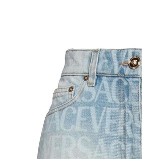 范思哲（VERSACE）  女士 牛仔短裤 Blue 28 JEANS