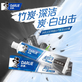 DARLIE 好来 原黑人)牙膏套装清新口气清洁牙齿清新口气成人实惠 超白茶 140g 4支