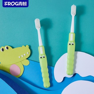 青蛙儿童系列鳄鱼宝宝软毛牙刷杯子牙膏套装 粉色牙刷+草莓牙膏 1支