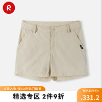 reima男孩儿童大童短裤休闲舒适弹力运动黑色速干弹力裤子 5200126A-0850浅肤色 134cm